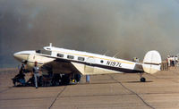 N197L @ CNW - Ray Krottenger's Beech 18 with CAF before Navy paint. Waco Airshow 1986
