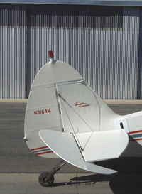 N3164M @ SZP - 1947 Piper PA-12 SUPER CRUISER, Lycoming O-290 125 Hp upgrade, tail data - by Doug Robertson