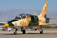 N711LC @ BIH - 1987 Aero Vodochody L-39C NX711LC taxiing to the active runway for takeoff. - by Dean Heald