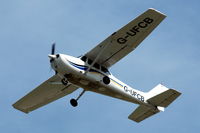 G-UFCB @ EGVA - G-UFCB overflying the runway at RAF Fairford - by Henk van Capelle