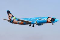 N784AS @ LAX - Alaska Airlines Spirit of Disneyland N784AS on short-final to RWY 24R. - by Dean Heald