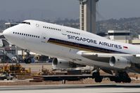 9V-SPO @ LAX - Singapore Airlines 9V-SPO departing RWY 25L. - by Dean Heald