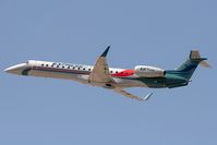 N11193 @ LAX - In ExpressJet Airlines colors, climbing out from RWY 25L. - by Dean Heald