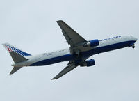 EI-DBG @ LEBL - Boeing 763 heavy taking off RWY 07R. - by Jorge Molina