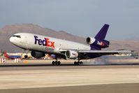 N570FE @ LAS - FedEx Joelle N570FE (FLT FDX525) from Memphis Int'l (KMEM) landing on RWY 25L. - by Dean Heald