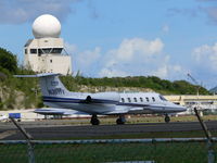 N351TV @ SXM - N351TV leaving Princess Juliana International In St Maarten - by William Rice