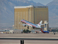 UNKNOWN @ KLAS - American Airlines / Against Mandalay Bay - which always seems to be crooked! - by Brad Campbell
