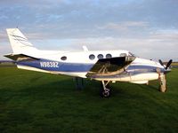 N9838Z @ EGTU - Beech 90 at Dunkeswell - by Terry Fletcher