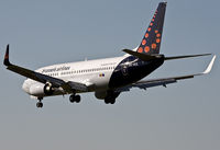 OO-VEX @ EBBR - Wingelted -300 on short final rwy 25L in new Brussels Airlines c/s. - by Philippe Bleus