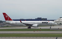 N544US @ MSP - one of Northwest's first 757's to be retro-fitted with winglets - by Matt Miles