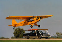 N88626 @ FWS - Marion Cole landing on the World's Smallest Airport at Fort Worth Airfest 86 - Old Oak Grove Airport - now Spinks