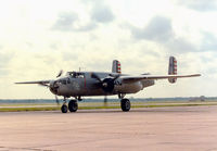 N125PF @ CNW - B-25 Silver Lady - Texas Sesquicentennial Air Show 1986