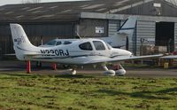 N220RJ @ EGBJ - Cirrus SR22 at Gloucestershire (Staverton) Airport - by Terry Fletcher