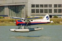 C-FAOP @ CYVR - landing at the YVR seaplane facility,Fraser River - by metricbolt