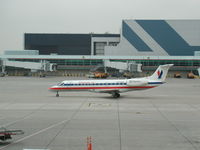 N722AE @ CYYZ - American Eagle leaving Toronto Pearson Airport - by Ken Wang