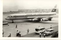 JA8002 @ HKG - arriving in HKG Kai Tak airport.Pan Am was the handling agent. - by metricbolt
