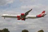 G-VFIZ @ EGLL - Virgin Atlantic A340-600 - by Andy Graf-VAP