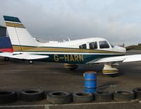 G-HARN @ EGBT - Pa-28-181 at Turweston - by Terry Fletcher