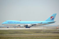 HL7467 @ DFW - Korean Air Cargo departing 18L - by Zane Adams