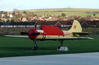 G-CDJJ @ EGKA - Yak 52 at Shoreham Airport - by Terry Fletcher