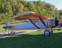 N211XC @ NY94 - Rhinebeck's Ryan NYP replica nears completion; this photo is a good opportunity to view the workmanship of the wing structure. - by Daniel L. Berek