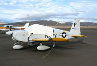N9261L @ 4SD - 1971 American Aviation AA-1A as Navy/F (Oakland) with cover @ Reno-Stead - by Steve Nation