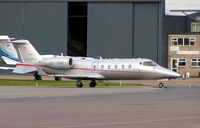 OE-GNF @ EGGW - Learjet awaits departure to Russia from Luton - by Terry Fletcher