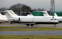 HB-IDJ @ EGGW - One of the very few Corporate Canadair Regional Jets - by Terry Fletcher