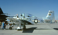N85228 @ KLSV - T-28 NX85228 at Nellis AFB - by Pete Hughes