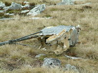 AE-501 - Wrecked Westland Puma of the Argentine AF located at the foot of Mount Kent, Falkland Island. This aircraft was destroyed during the 1982 Falklands Conflict. - by Steve Staunton