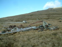 AE521 - Wrecked BV Chinook CH-47C of the Argentine AF located at the foot of Mount Kent, Falkland Island. This aircraft was destroyed during the 1982 Falklands Conflict. - by Steve Staunton