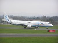 G-FBEB @ EGTE - ERJ 190 arriving at Exeter airport - by Simon Palmer