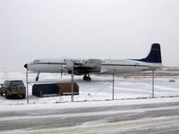 N151 @ PABE - Everts Turning on a snowy ramp in Bethel. - by Martin Prince, Jr