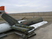 N494DF @ FTW - * Possible ID of 69-15015 * Tail boom in storage at OV-10 Bronco Assn / Vintage Flying Museum
