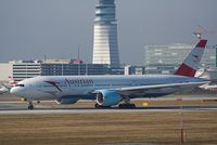 OE-LPD @ LOWW - AUSTRIAN Boeing	777-2B8ER named America - by Delta Kilo