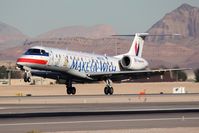 N807AE @ LAS - American Eagle N807AE Make-A-Wish (FLT EGF3105) from Los Angeles Int'l (KLAX) landing on RWY 25L. - by Dean Heald