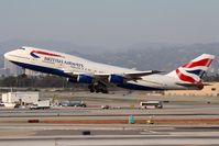 G-BNLH @ LAX - British Airways G-BNLH (FLT BAW278) departing RWY 25R enroute to London Heathrow (EGLL). - by Dean Heald