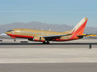 N742SW @ KLAS - Southwest Airlines - 'Nolan Ryan Express' / 1998 Boeing 737-7H4 - by Brad Campbell