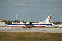 N548AT @ KMIA - ATR 72-212A - by Mark Pasqualino