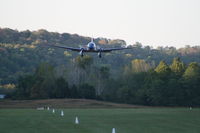 N28AA @ 64I - On Final at Lee Bottom for 2007 Fly-in - by Wil Goering
