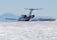 N952QS @ KAPA - Takeoff on 17L with Pikes Peak in the distance. - by Bluedharma