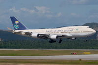 HZ-AIW @ WMKK - Saudi Arabian 747-400