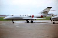 C-FTUT @ CYYC - These marks were previously worn by a Falcon 20 pictured here at Calgary in 1998   - the aircraft is now registered N50446 - by Terry Fletcher