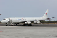 3C-FNK @ SHJ - Cargo Plus DC8 - by Yakfreak - VAP