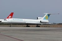 UN-85537 @ SHJ - Air Kazakstan Tupolev 154 - by Yakfreak - VAP