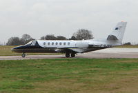 F-GJXX @ EGGW - French Citation at Luton in January 2008 - by Terry Fletcher
