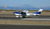 N468H @ SQL - 2004 Cessna 182T rolling @ San Carlos Airport, CA - by Steve Nation
