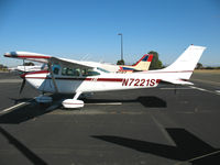 N7221S @ PAO - 1976 Cessna 182P visting @ Palo Alto Airport, CA - by Steve Nation