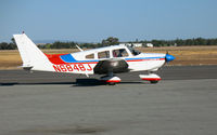 N6848J @ PRB - 1976 Piper PA-28-181 taxying back for take-off @ Paso Robles Municipal Airport, CA - by Steve Nation
