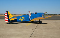 N50809 @ PRB - 1942 Fairchild M-62A in USAAC c/s at #42  @ Paso Robles Municipal Airport, CA - by Steve Nation
